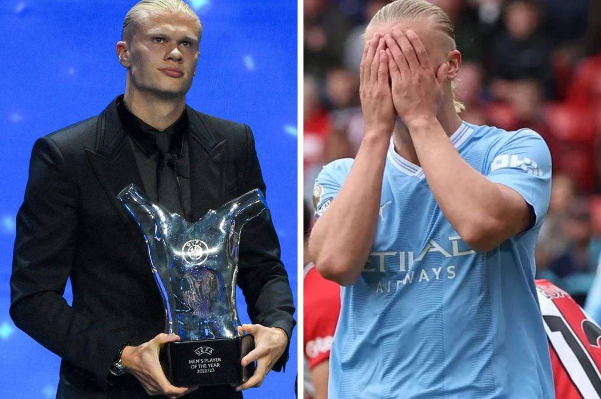 Haaland, recién ganador del mejor jugador de la UEFA, reveló el inédito ritual que hace para dormir mejor: Se tapa la boca