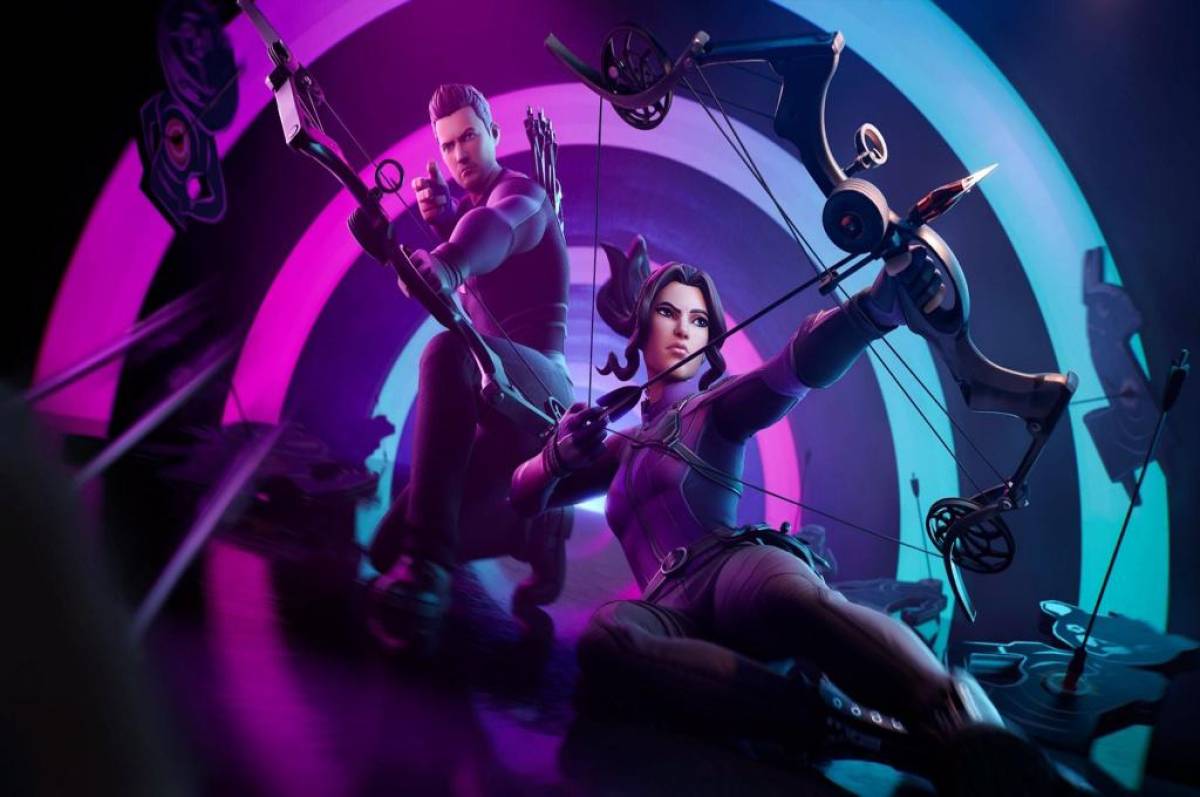 Fortnite no se detiene: da justo en el blanco con las skins de Hawkeye y Kate Bishop, directamente de la serie de Disney+