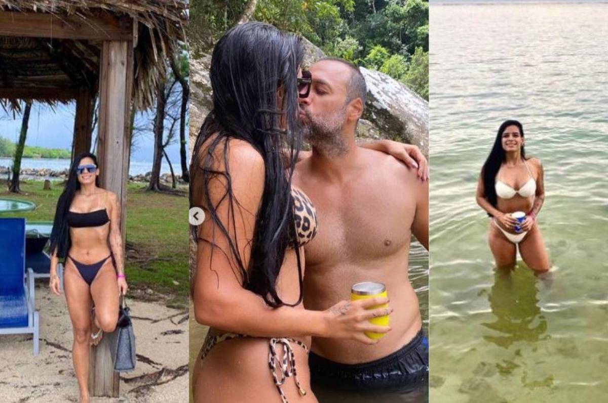 El ex del Olimpia Fabio de Souza y sus vacaciones con la hermosa Ana Gonçalves en Roatán; le pidió matrimonio