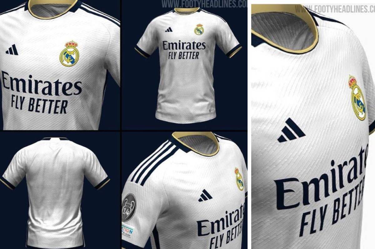 ¡Es una belleza! así será la nueva camiseta del Real Madrid para la temporada 2023-24