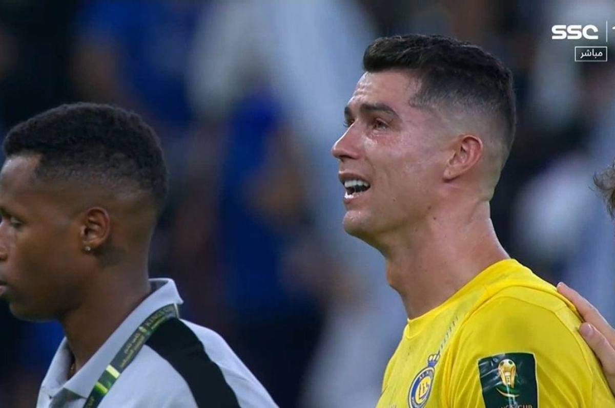 El tremendo llanto de Cristiano, el jugador que fue regañado por Ronaldo y el gesto del luso tras perder la final con Al Nassr