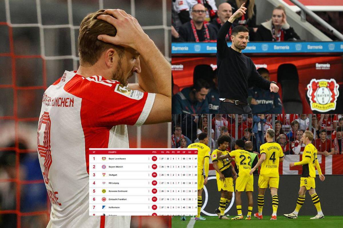 Borussia hunde al Bayern y el Leverkusen de Xabi Alonso tiene el título en las manos: así queda la tabla de la Bundesliga