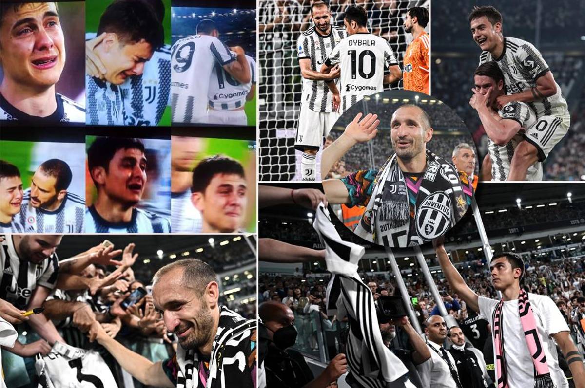 Dybala romper a llorar y Chiellini se despide tras 17 años: el emocionante adiós de las dos grandes figuras de la Juventus