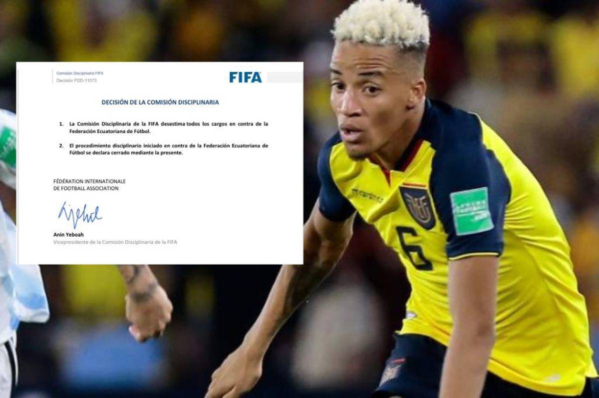 Decisión final en el Caso Byron Castillo: FIFA desestimó la denuncia de Chile y Ecuador jugará Qatar 2022