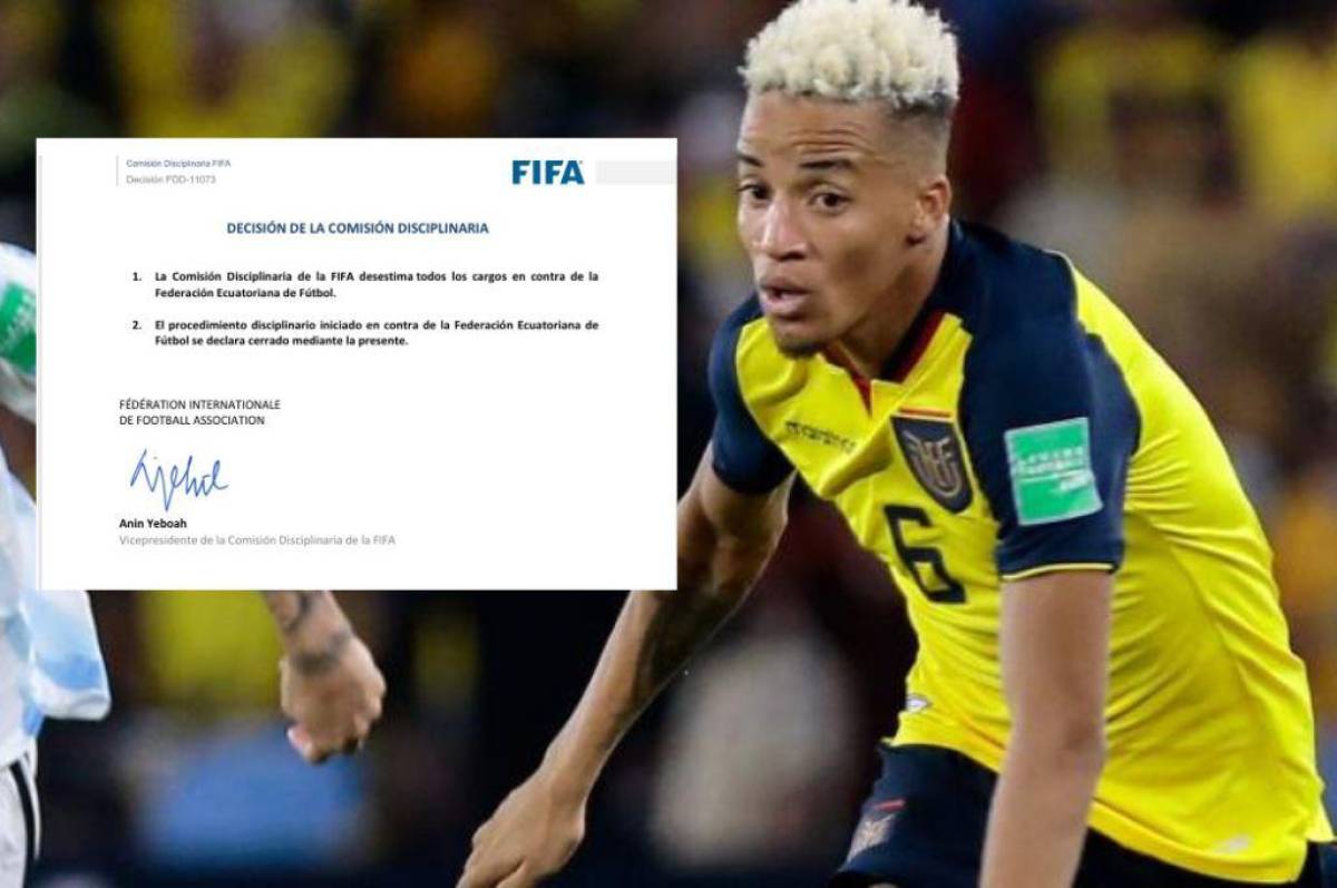Decisión final en el Caso Byron Castillo: FIFA desestimó la denuncia de Chile y Ecuador jugará Qatar 2022