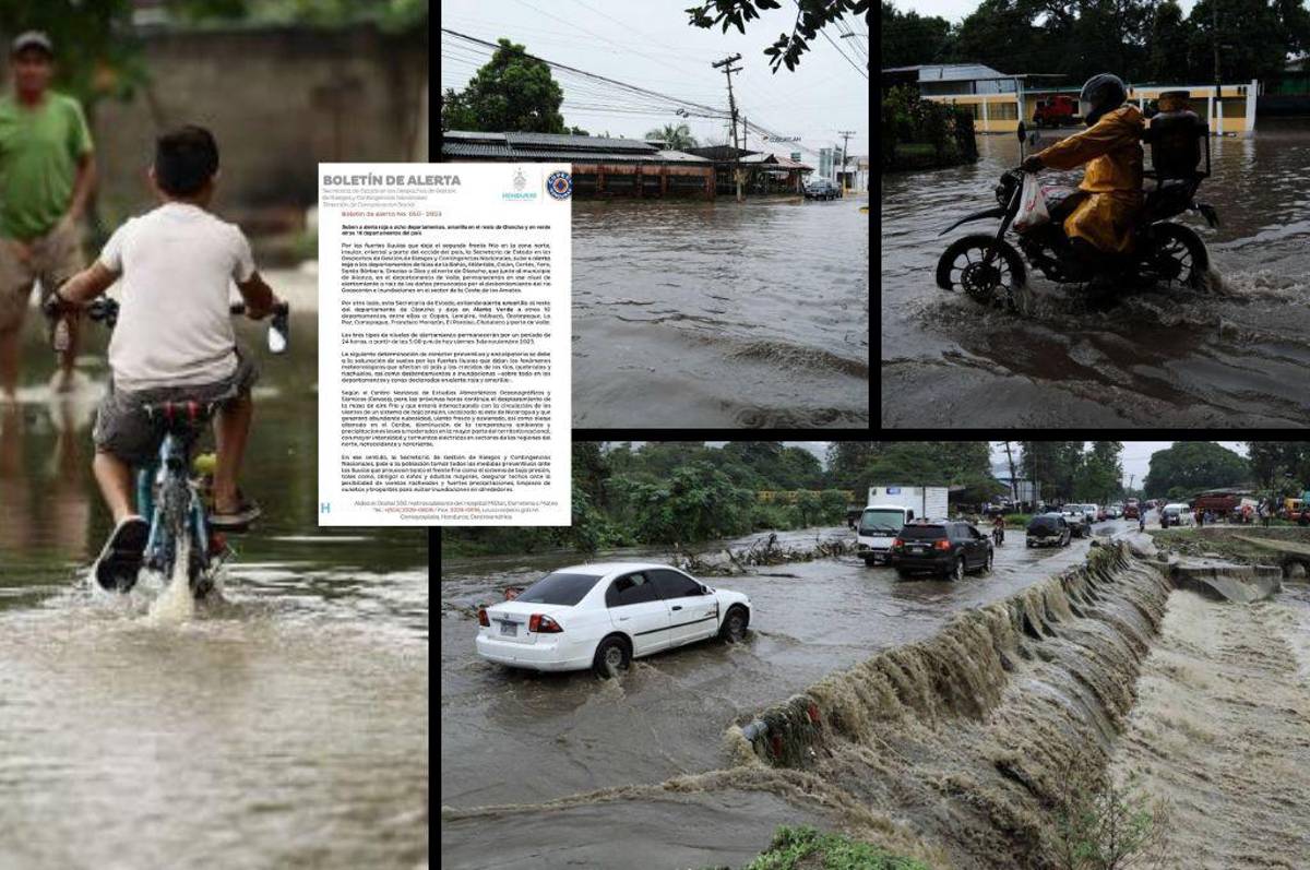 ¡Informe Especial! Honduras sube alerta roja en ocho departamentos: la tormenta ha dejado caos e inundaciones en varias zonas del país