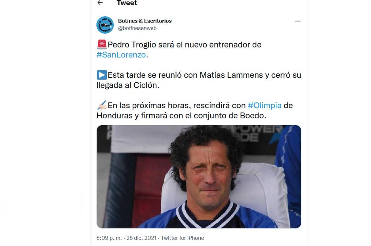 Las reacciones de medios, periodistas y afición sobre el posible fichaje de Pedro Troglio por el San Lorenzo de Argentina