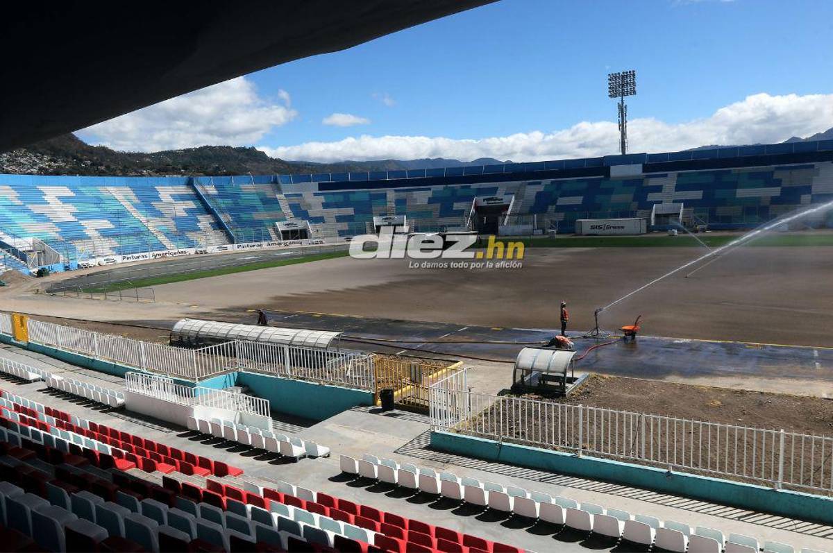 ¡Una belleza! Así luce el estadio Nacional Chelato Uclés con la implementación del césped sintético ¿Cuándo estará listo?