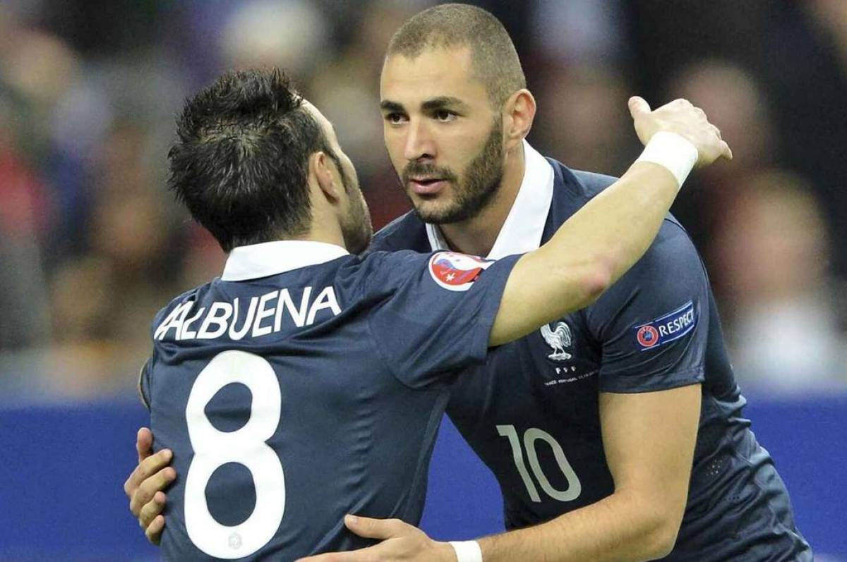 Benzema y Valbuena fueron compañeros en la selección francesa.