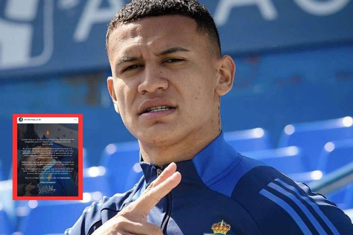 Kervin Arriaga le dice adiós al Zaragoza y este sería su nuevo club en el extranjero: Es el momento de despedirme de todos