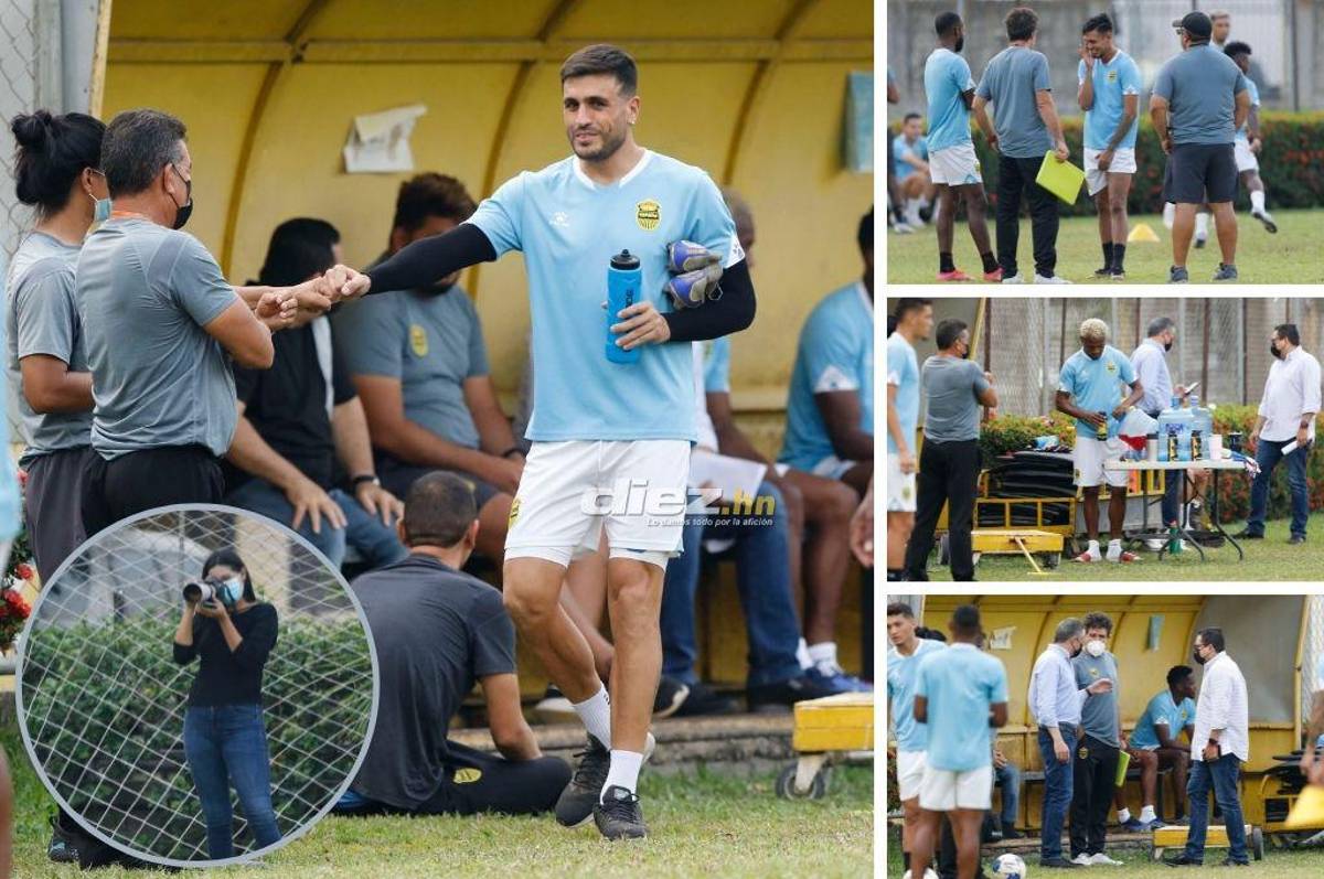 Visita especial, así fue captado Omar Rosas, ¿y quién es la fotógrafa?: El nuevo entrenamiento de Real España pensando en la final ante Motagua