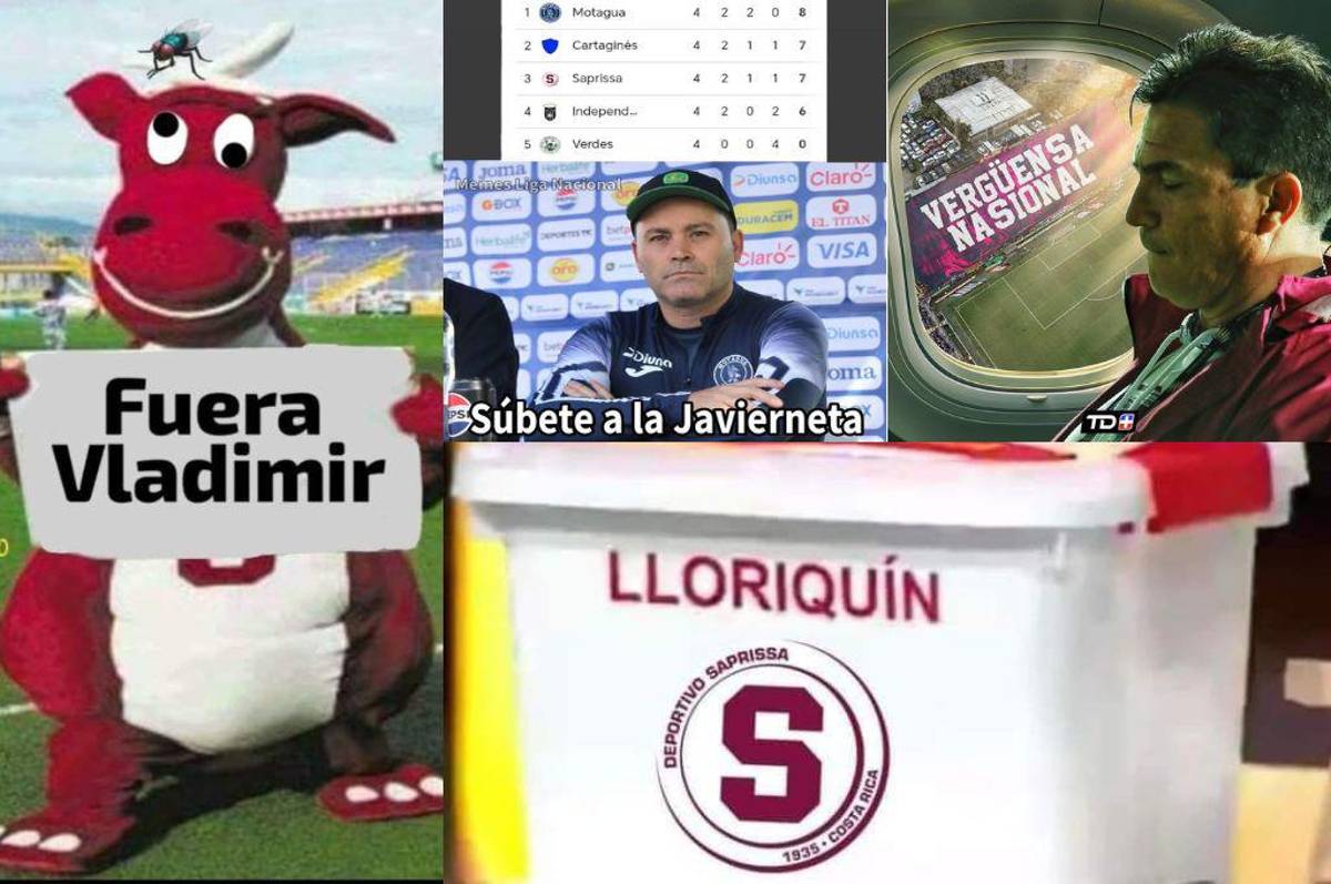 Motagua es culpable número uno de que los memes humillen a Saprissa y sea la burla de Concacaf: Quesada no se salvó
