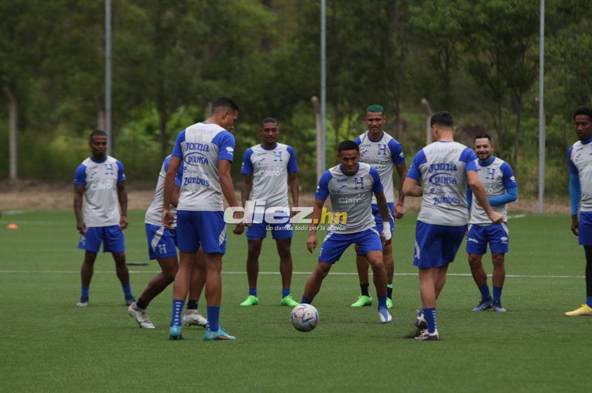Quioto, con permiso especial, y el otro legionario que no se ha sumado; así fue el primer entrenamiento de Honduras de cara al duelo con Argentina