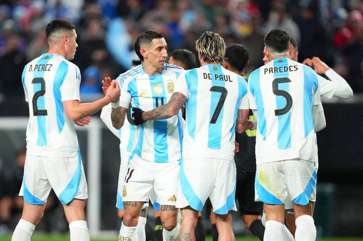 Sin Messi, pero con Di María al mando: Argentina goleó a El Salvador en el primer ensayo previo a la Copa América 2024