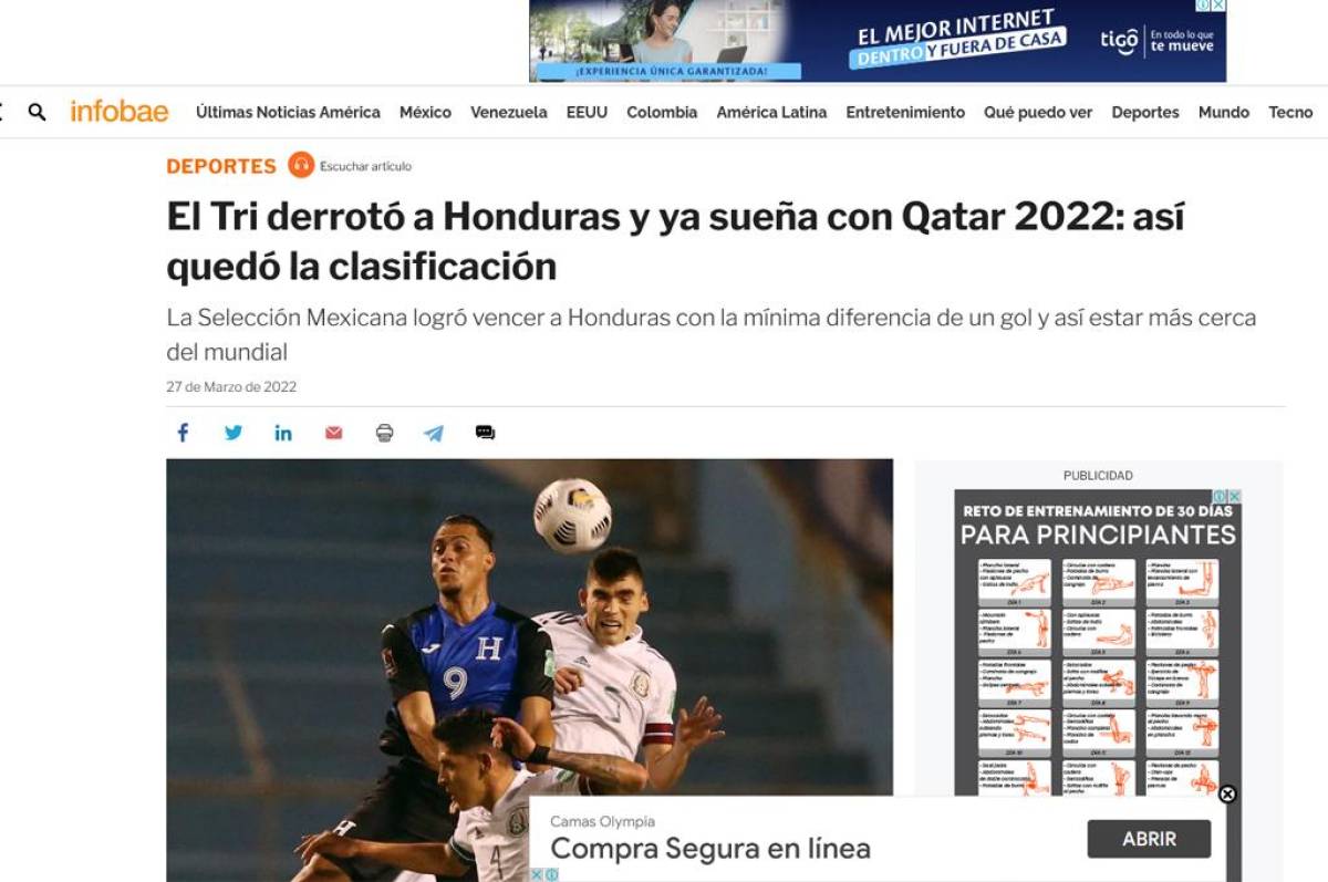 México venció a Honduras, pero la prensa azteca critica a la selección porque el gane fue “sufriendo” y “a medias”