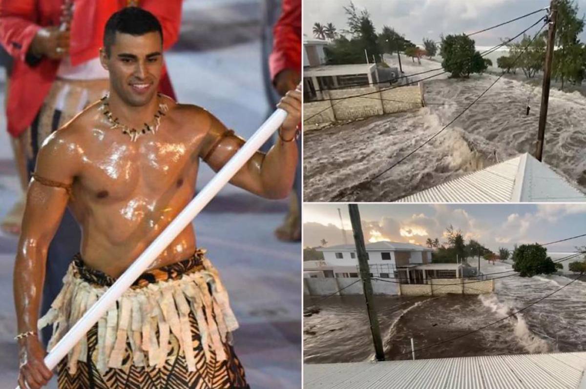 El desesperado pedido del abanderado de Tonga tras el tsunami que golpeó a su país: ‘‘No he tenido noticias de mi padre’’