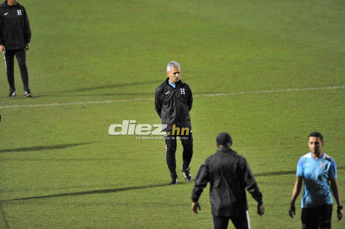 La charla de Rueda con Luis Palma y David Ruiz cambia de “look”: El último entrenamiento de Honduras de cara al choque con México