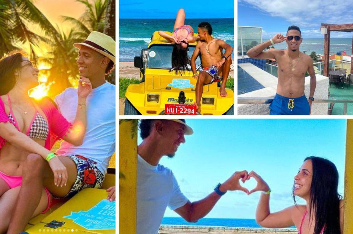 Las lujosas vacaciones del jugador del Olimpia Yan Maciel junto a la hermosa Patricia Cavalheiro en Brasil