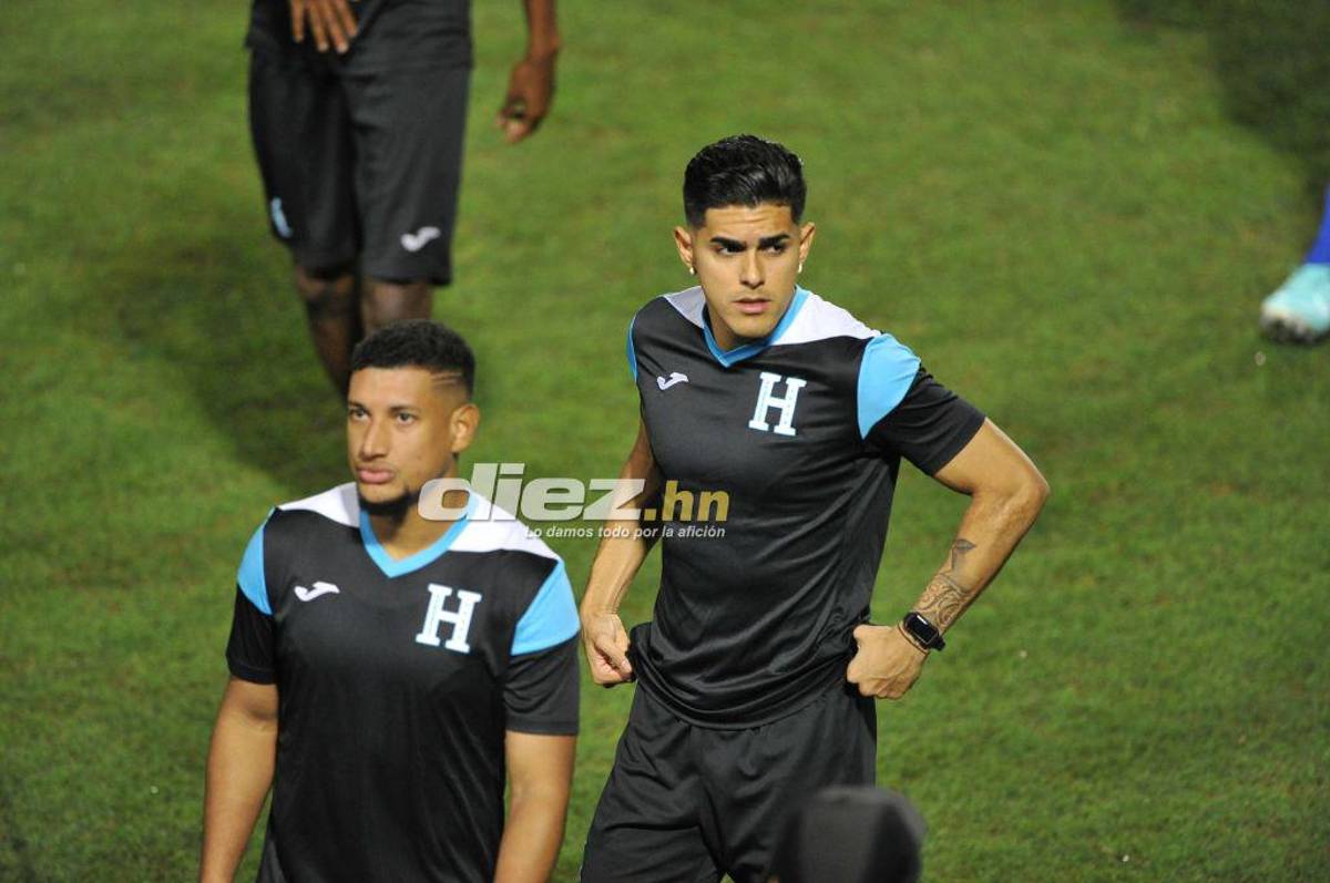 La charla de Rueda con Luis Palma y David Ruiz cambia de “look”: El último entrenamiento de Honduras de cara al choque con México