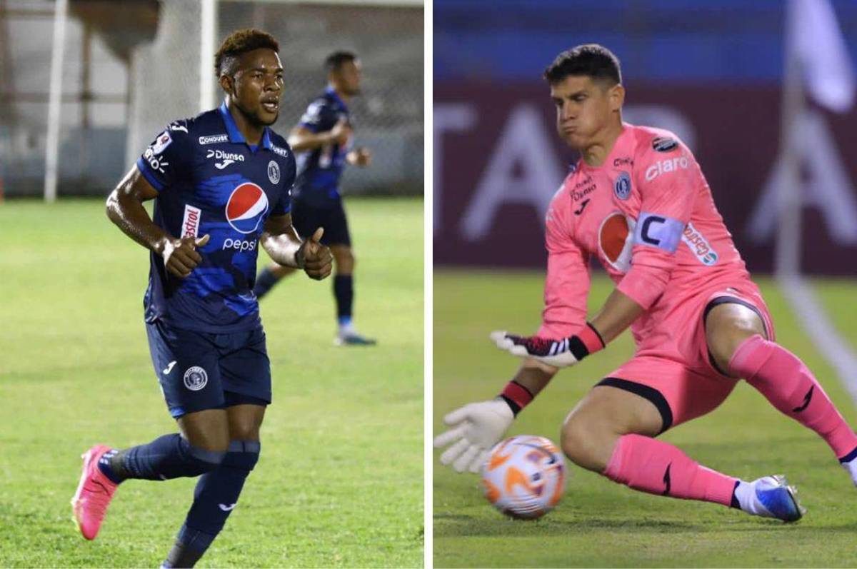 Yeison Mejía y Jonathan Rougier, al frente de los pilares de Motagua para llevarse el clásico ante Olimpia