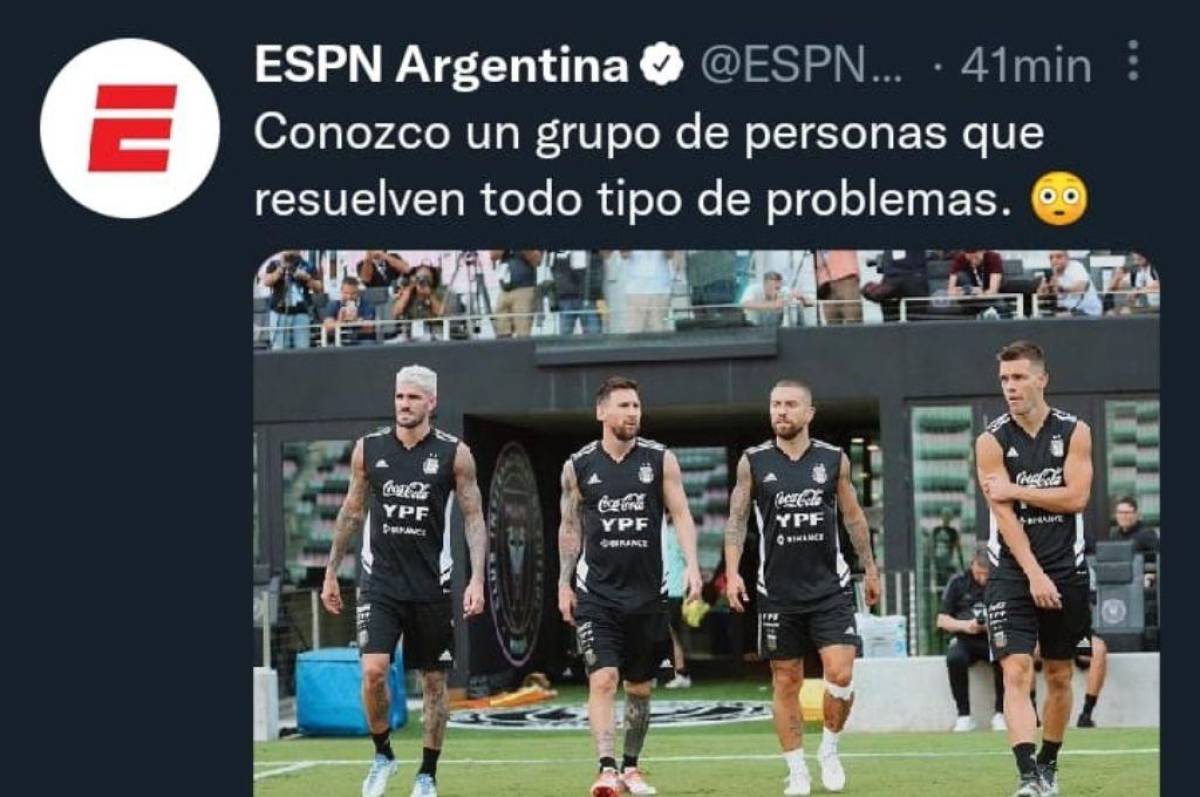 Medios y periodistas argentinos confiados en redes sociales antes del partido entre Honduras y Argentina: “La mochila está llena de confianza”