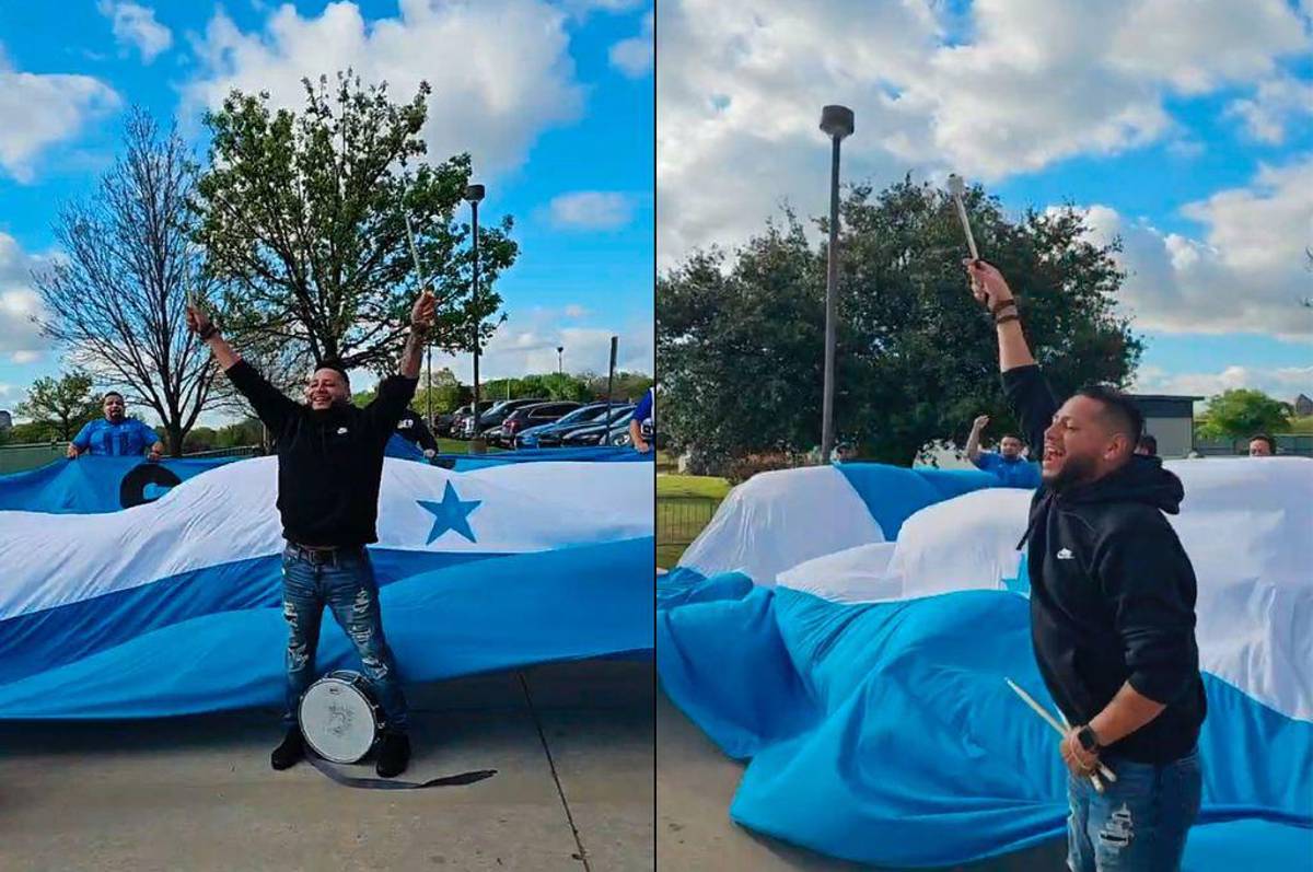 Rougier enamoró y la petición especial de la afición: así fue el histórico banderazo en la previa de Honduras - Costa Rica