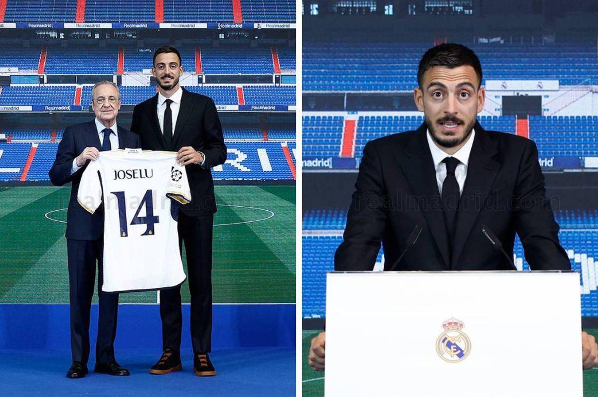 ¿Por qué eligió el dorsal “14” y no el “9”? La respuesta de Joselu en su llegada al Real Madrid y su mujer se partió en lágrimas