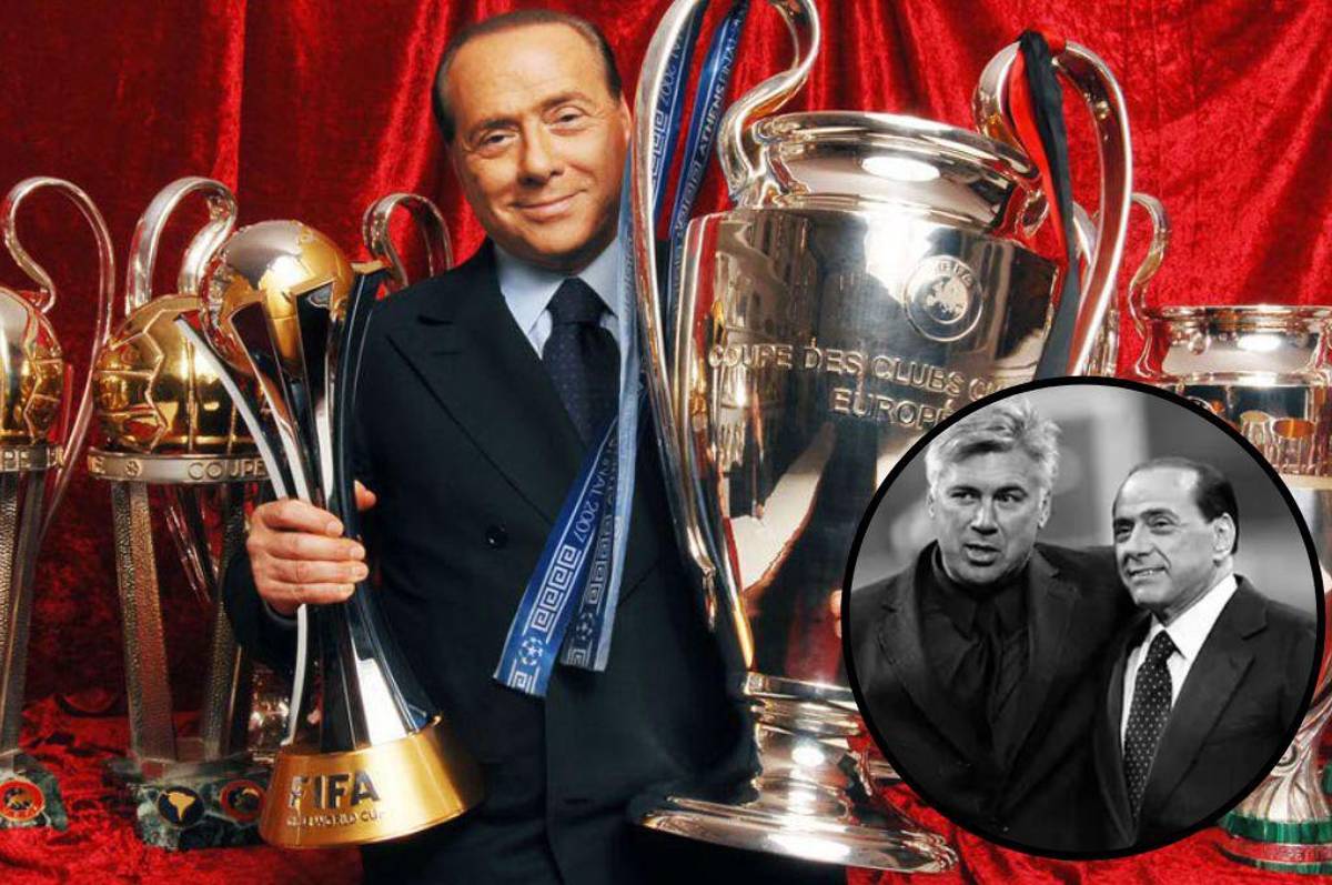 Muere Silvio Berlusconi, el mejor presidente de la historia del AC Milan: el sentido mensaje que dejó Carlo Ancelotti