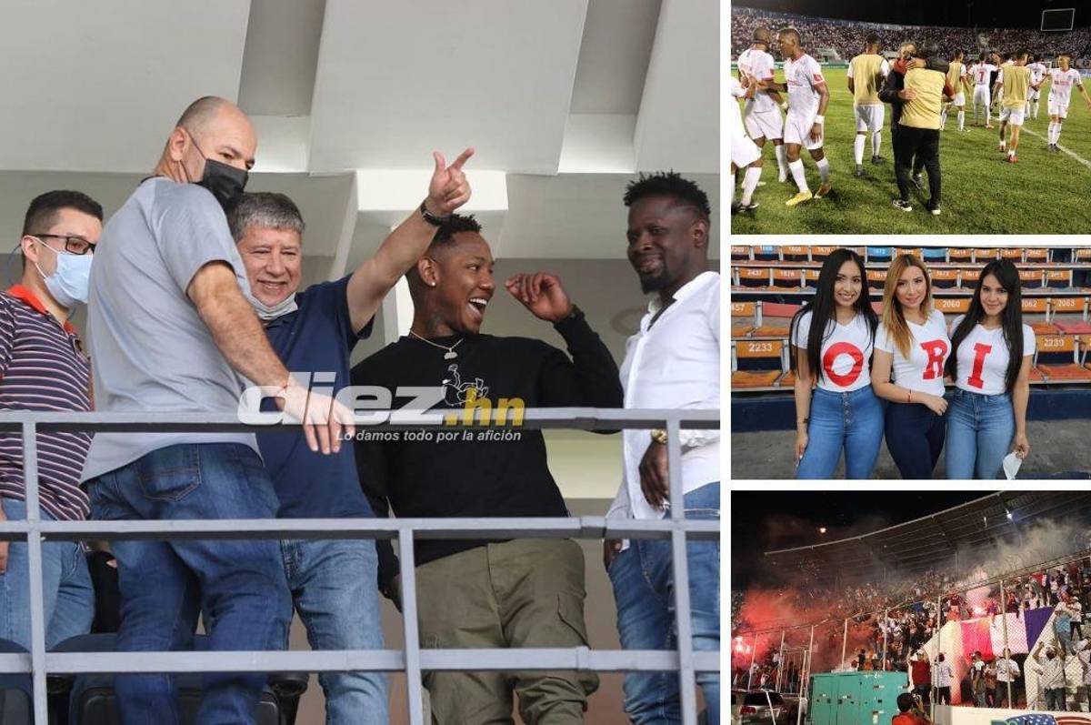 No lo viste en TV: Bellas mujeres, el festejo del Olimpia y los invitados de lujo en el palco