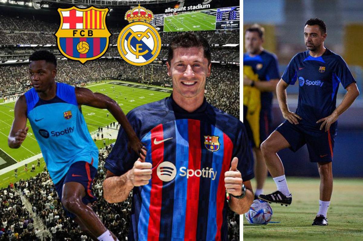 ¿Juega Lewandowski? El 11 del Barcelona para el clásico ante Real Madrid en Estados Unidos con un tridente letal