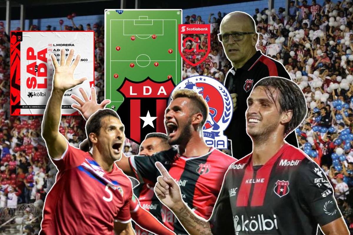 ¡Un mediocampo para tenerle miedo! El explosivo once titular de Alajuelense vs Olimpia en la final de Liga Concacaf