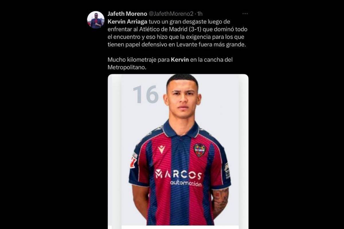 Jugadorazo de cojones es una cosa loca: la prensa se rinde ante Kervin Arriaga tras su partido en el Levante-Atlético