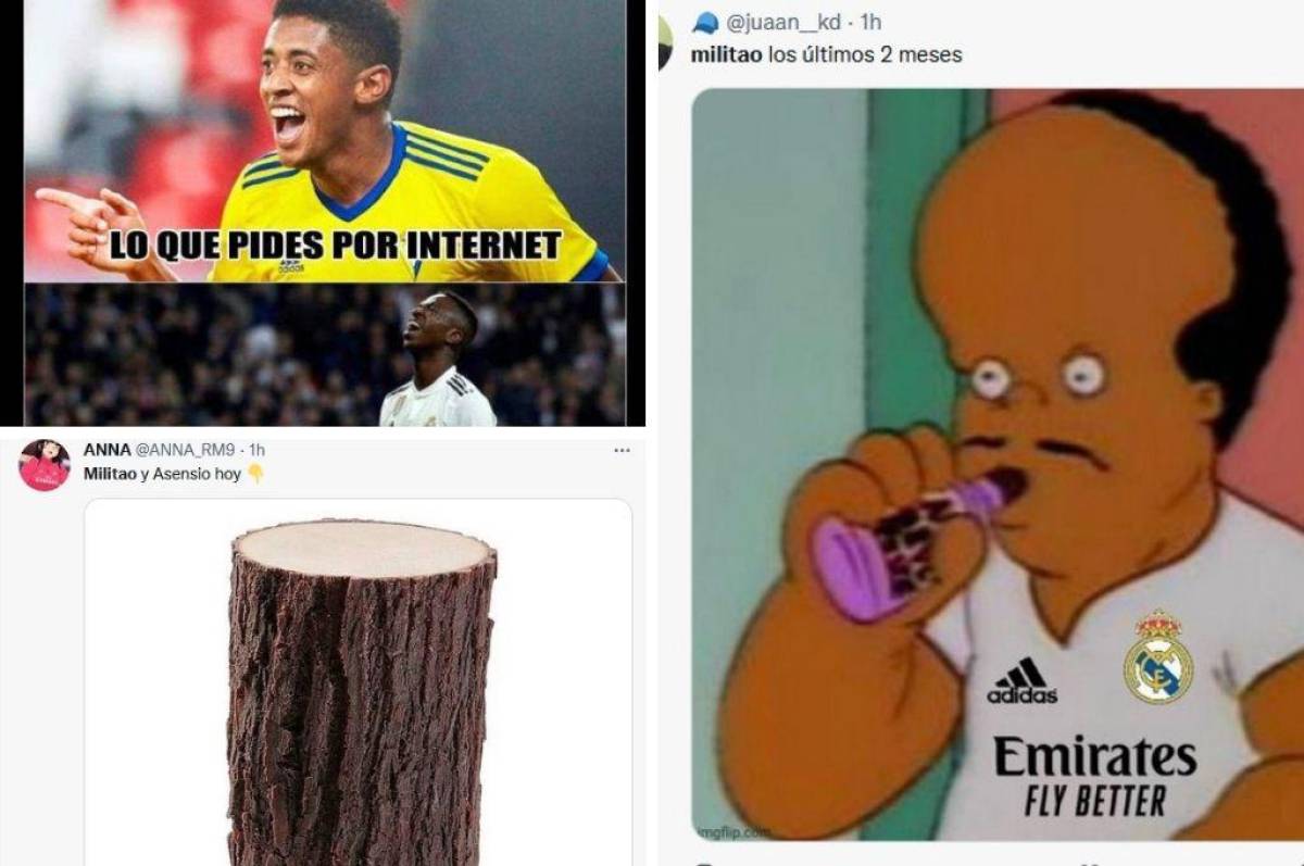 Los memes que dejó el empate del Real Madrid ante el Cádiz donde destrozan a Militao