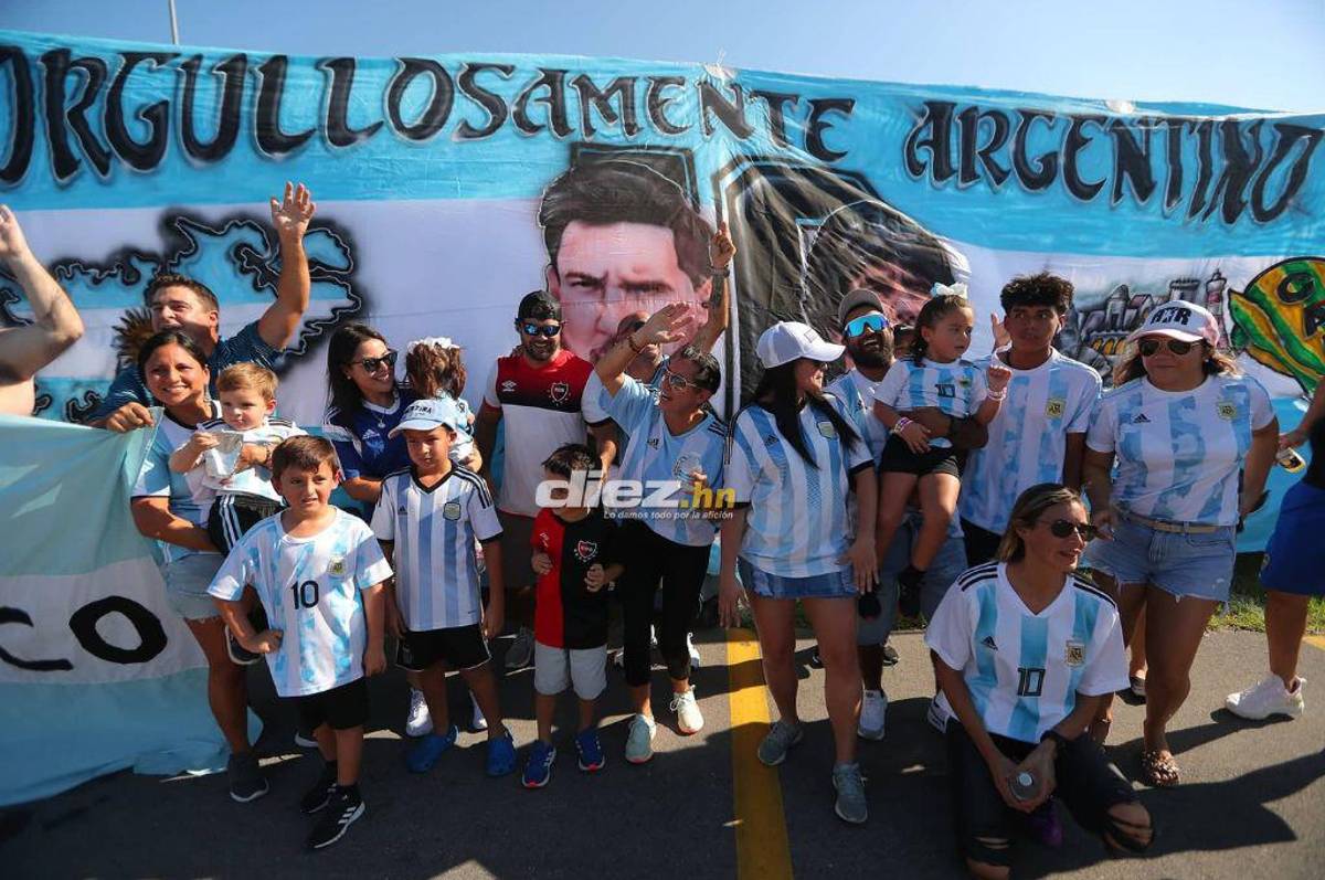 La carnita asada de los catrachos, el Lamborghini y la tremenda manta a Maradona: Ambientazo previo al Honduras vs Argentina
