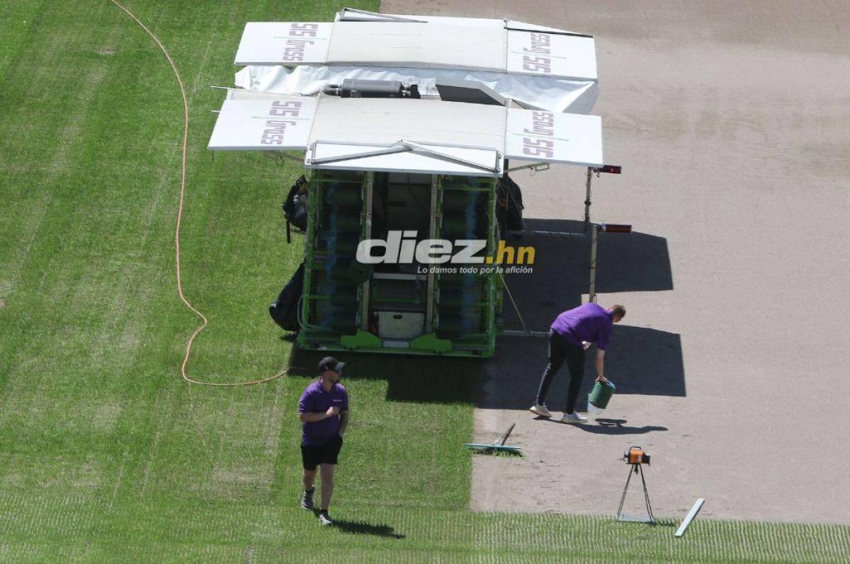 ¡Una belleza! Así luce el estadio Nacional Chelato Uclés con la implementación del césped sintético ¿Cuándo estará listo?