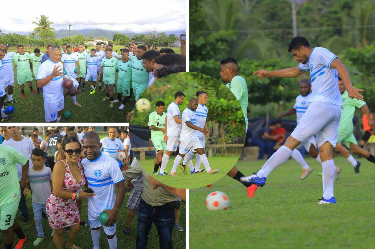 Noel Valladares se roba el show de delantero, el gesto de Amado y Wilmer: Así fue el partido de las Leyendas de Honduras en Omoa