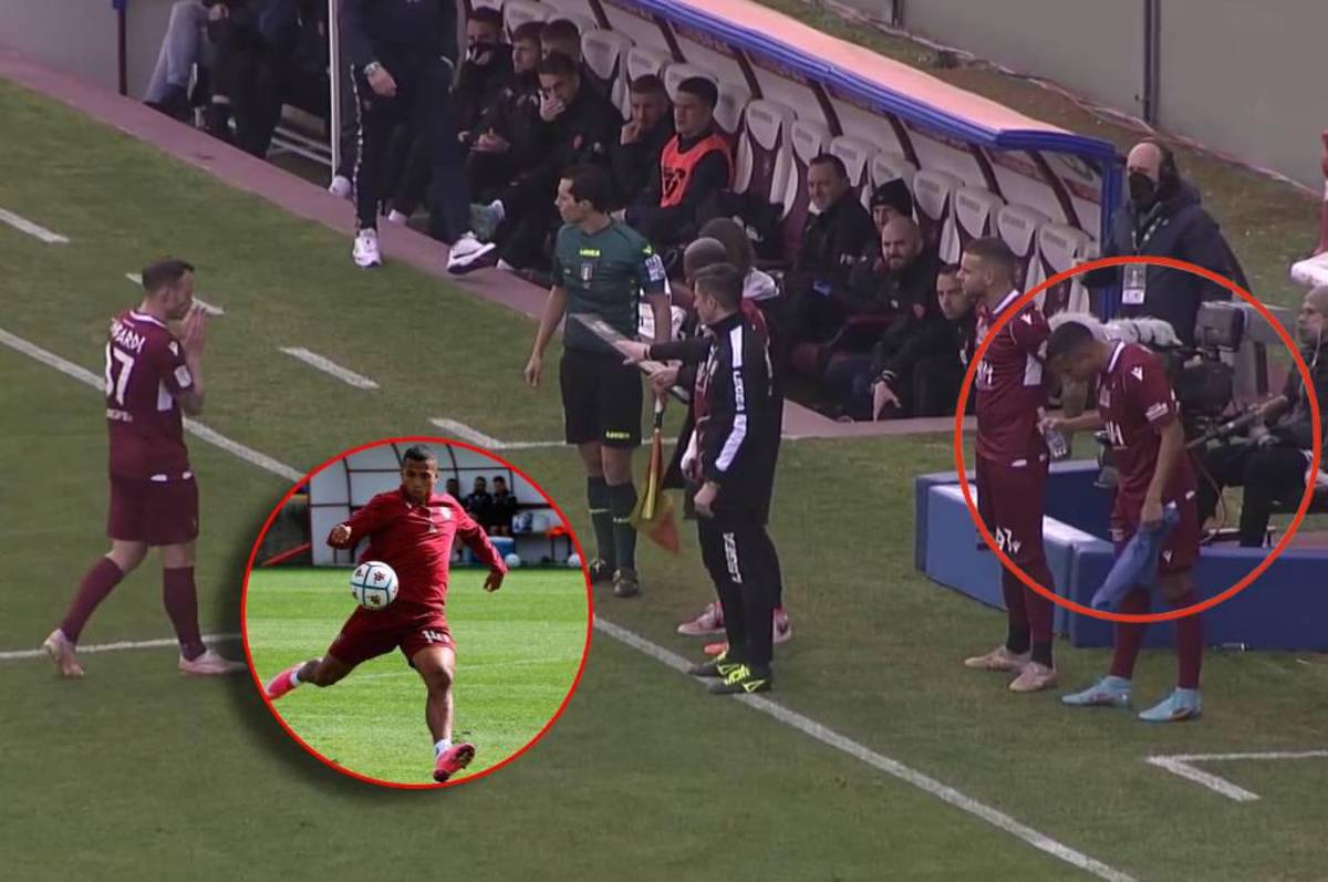 ¡Regresó el “Bambino”! Hondureño Rigoberto Rivas reaparece con el Reggina de Italia tras dos meses de ausencia