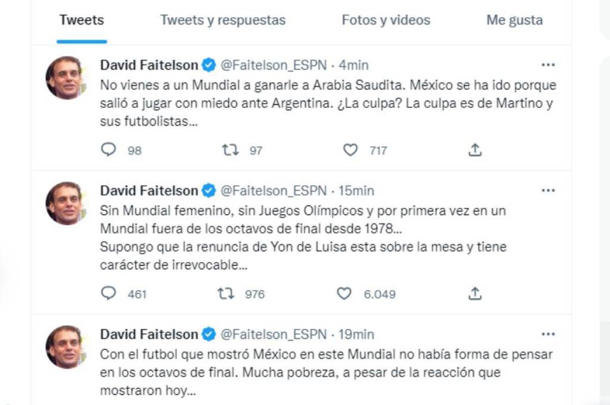 Faitelson no perdona a la selección de México tras su eliminación del Mundial: “Fracaso, no hay otra forma de llamarlo”