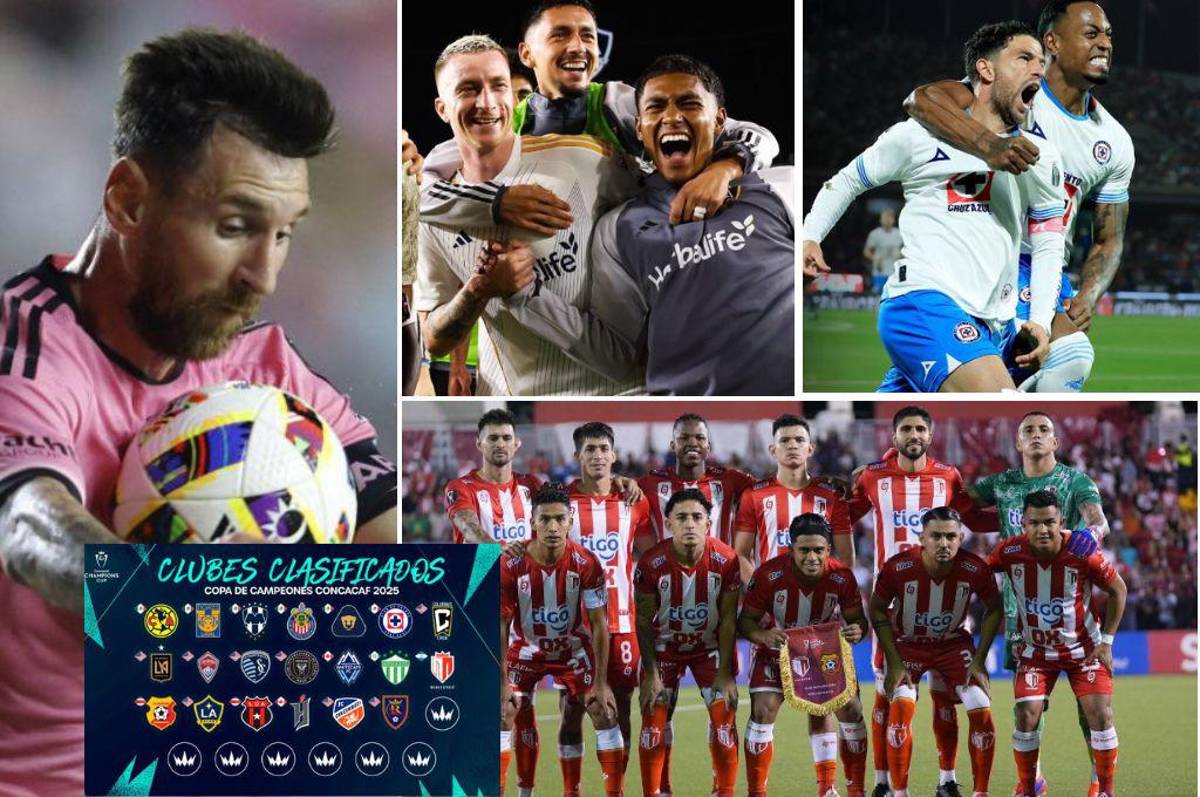 Los 22 clubes que ya están clasificados a la Copa de Campeones de Concacaf 2025; solo quedan cinco lugares
