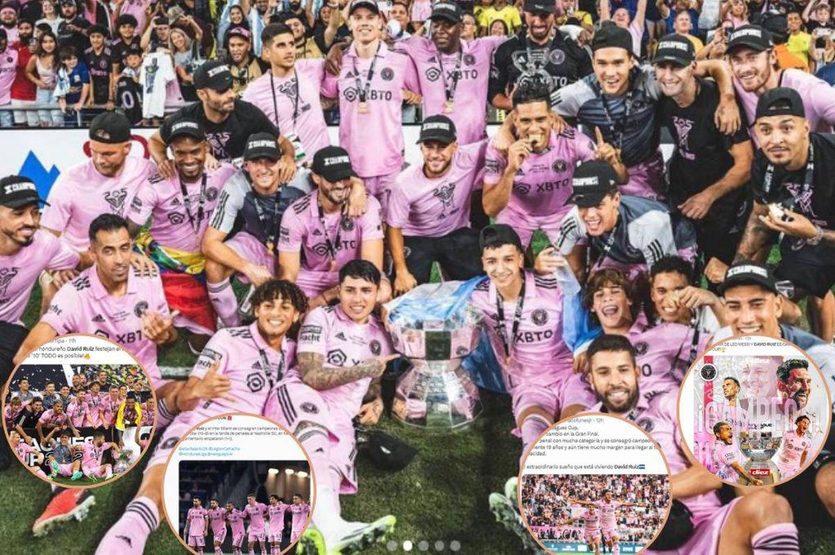 “Un hondureño es campeón con Messi”, “Un penal con categoría”: Los tremendos elogios a David Ruiz tras quedar campeón con Inter Miami