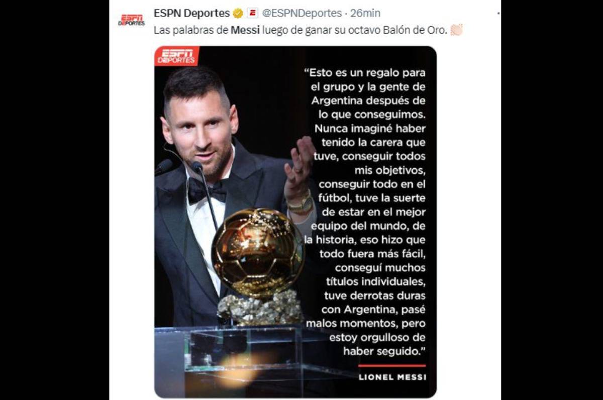 “Messi tiene más Balones de Oros que Brasil”, “leyenda”, “Infint8”: Las portadas internacionales se rinden ante el mejor del mundo