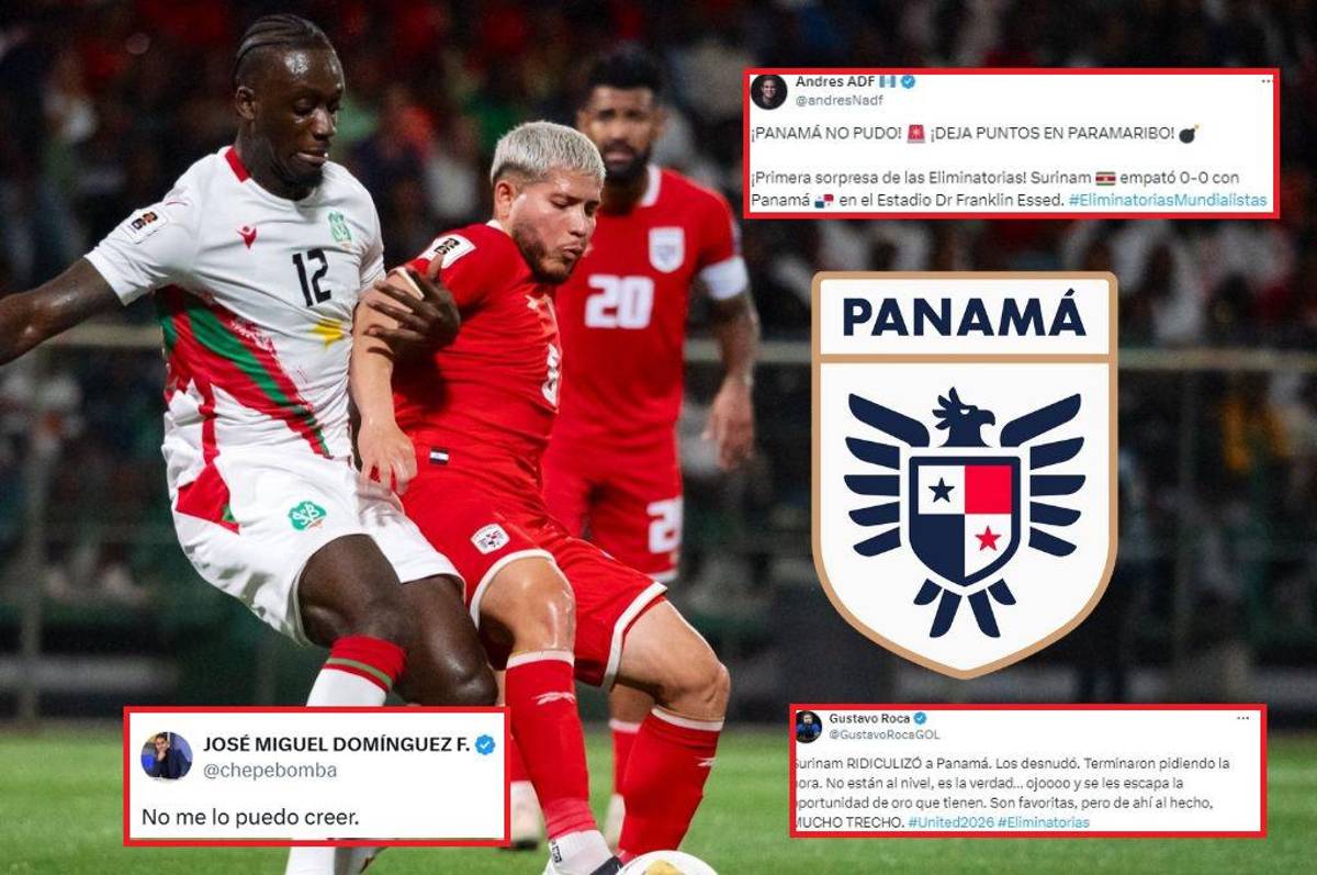 Los desnudó, Pidiendo la hora y No tienen nivel: prensa de Concacaf destruye a Panamá tras tropezar con Surinam