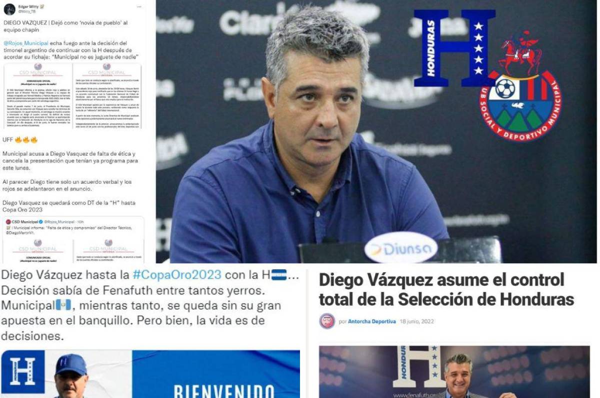 “Falta de ética y compromiso”: La dura reacción de la prensa luego de que Diego Vázquez dejara ‘plantado’ al Municipal por la selección de Honduras