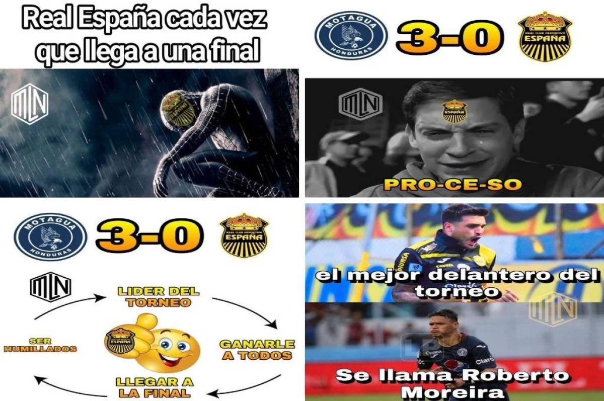 Real España fue humillado por Motagua en la final y los memes hacen pedazos a Héctor Vargas, el invicto y sacan el proceso