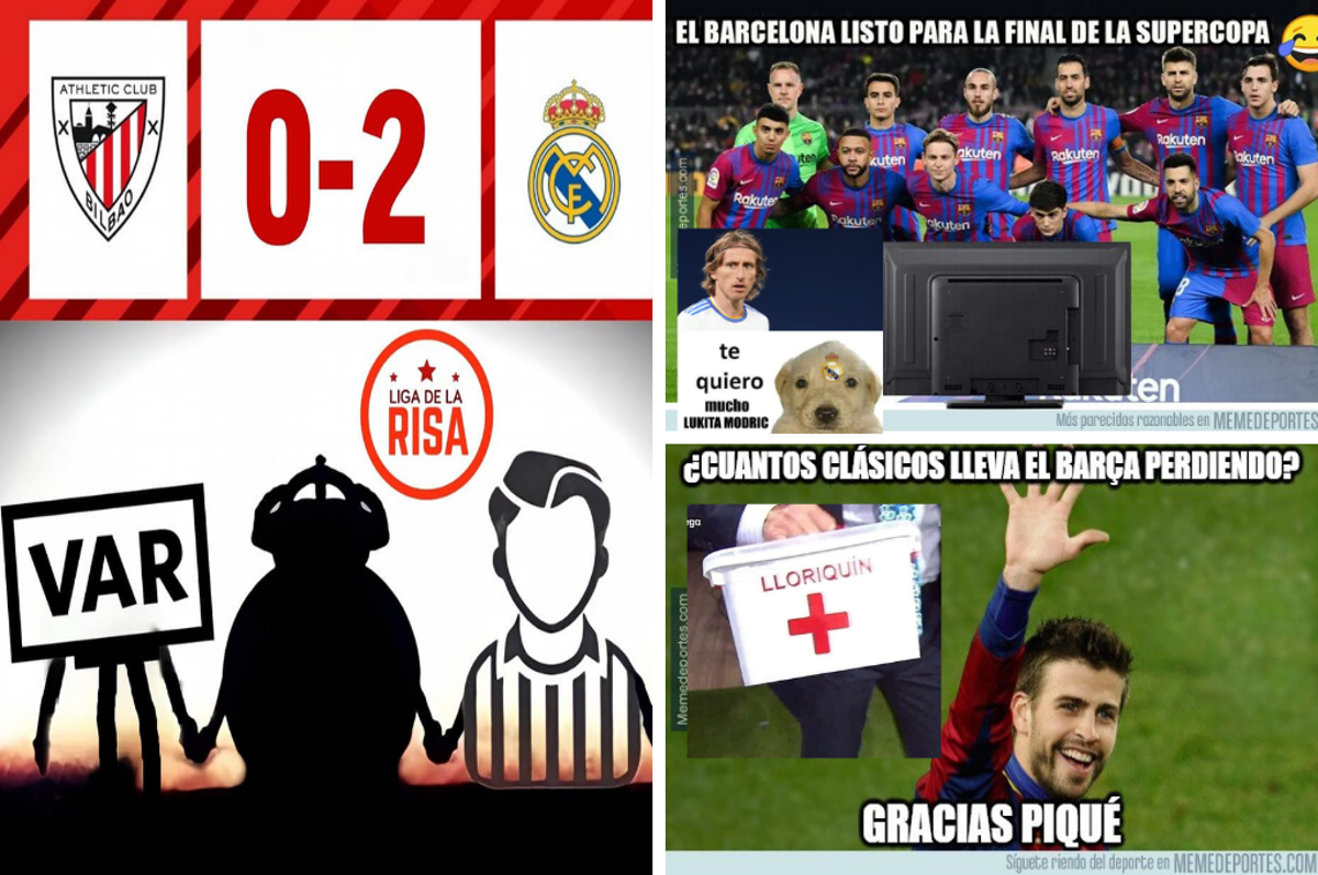 Para reír: Real Madrid ganó la Supercopa y los memes hacen pedazos al Barcelona y el VAR