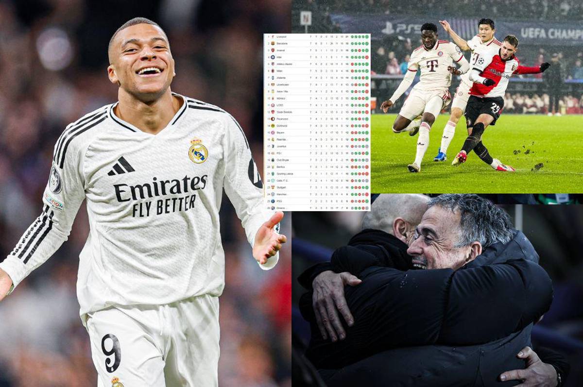 Real Madrid toma oxígeno y PSG hunde al City de Guardiola: así está la tabla de posiciones de la Champions ¿Y el Bayern?