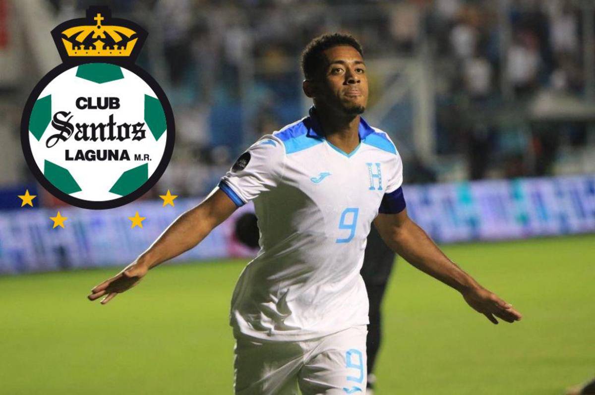 Confirmado: Hondureño Choco Lozano adquiere su permiso de trabajo en México y será presentado como nuevo jugador del Santos