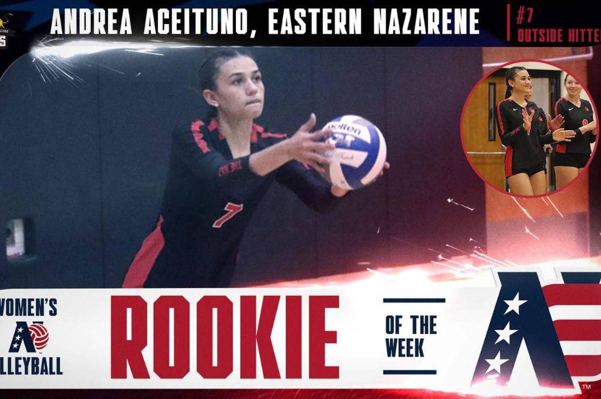 La hondureña Andrea Aceituno se destaca en equipo de voleibol universitario en Estados Unidos