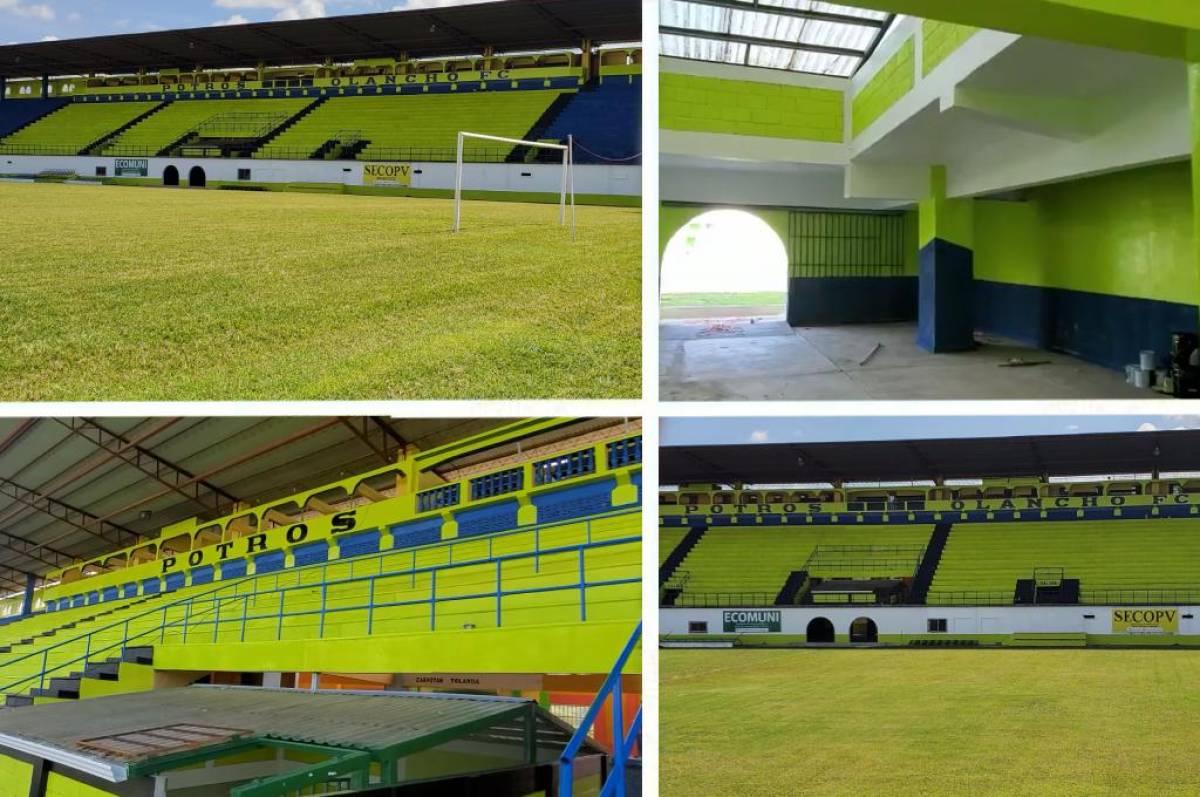 ¡Deslumbrante! Olancho FC transforma el estadio Juan Ramón Brevé de Juticalpa previo a su debut en Liga Nacional