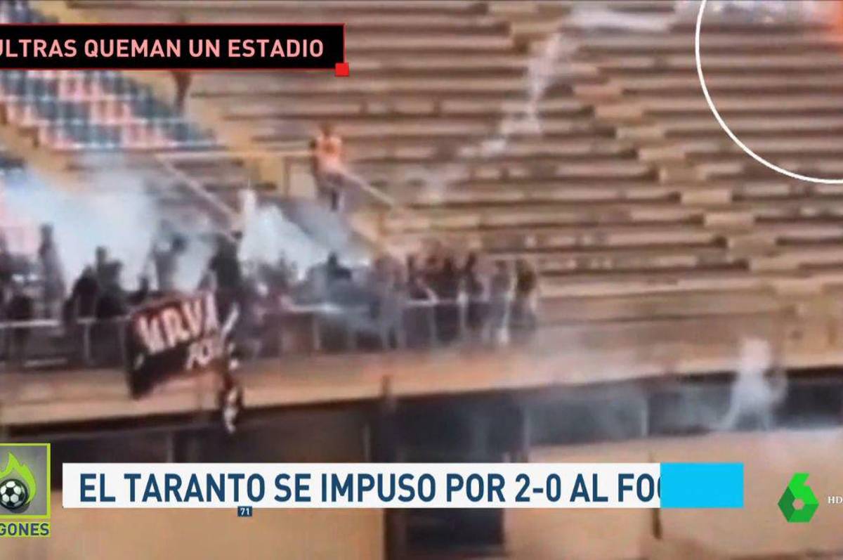 No aguantan perder: hinchas de equipo italiano incendian el estadio del rival tras caer en el CLÁSICO; tiraron piedras a los bomberos